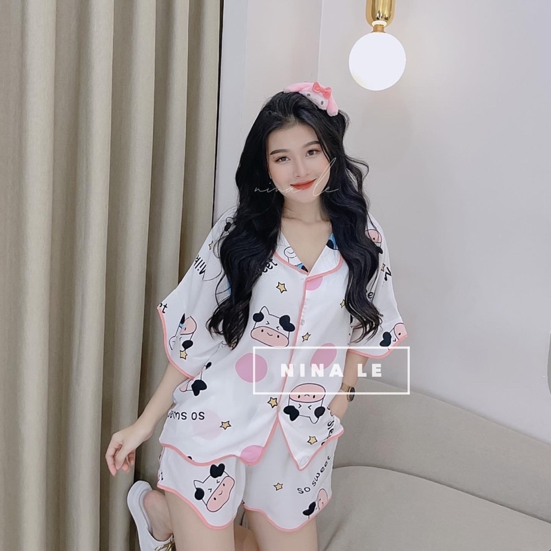 SET đồ bộ đùi viền sóng bèo - 22.Lystore