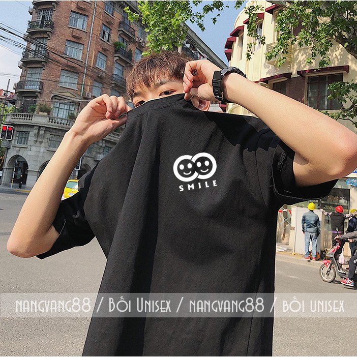 Áo Thun Unisex Tay Lỡ SMILE | BigBuy360 - bigbuy360.vn