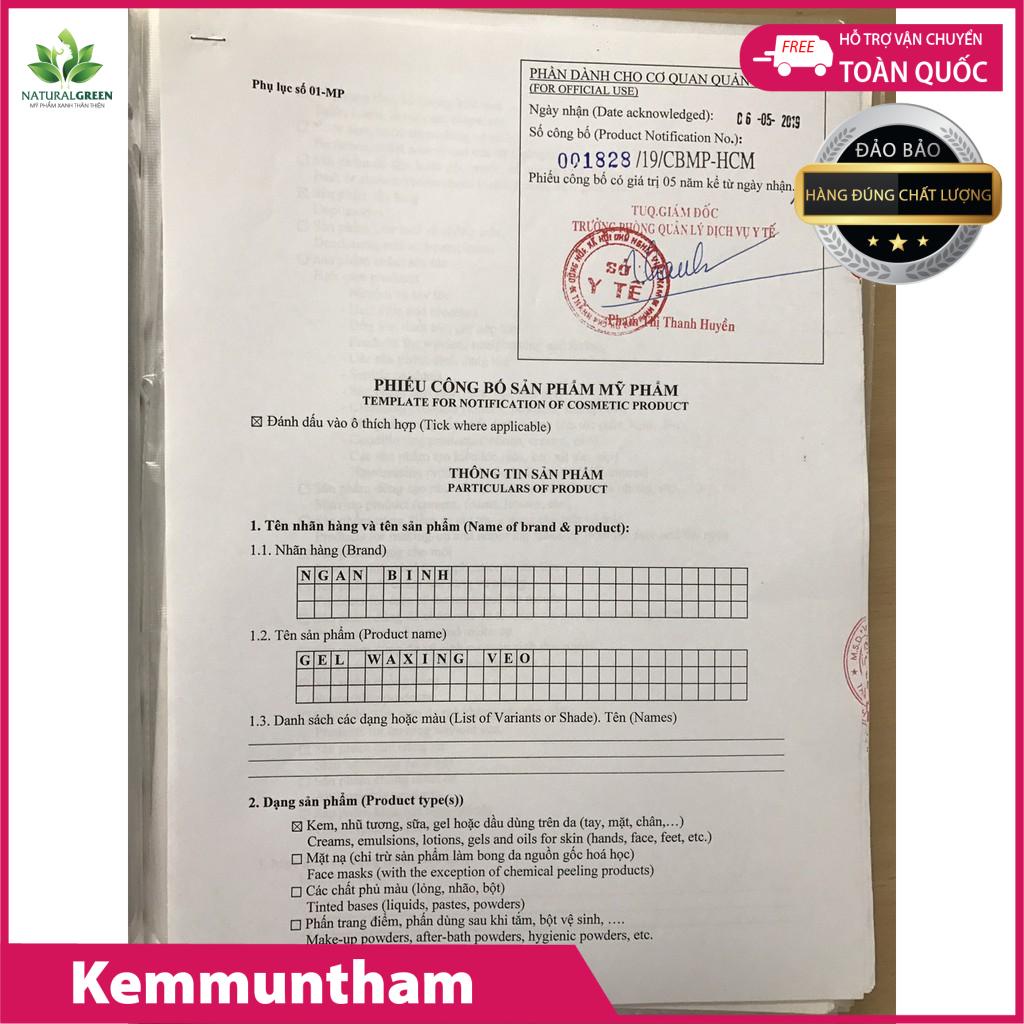 WAX LÔNG VEO Tẩy sạch MỌI VÙNG Lông + TẶNG kèm giấy wax và que gạt  chính hãng