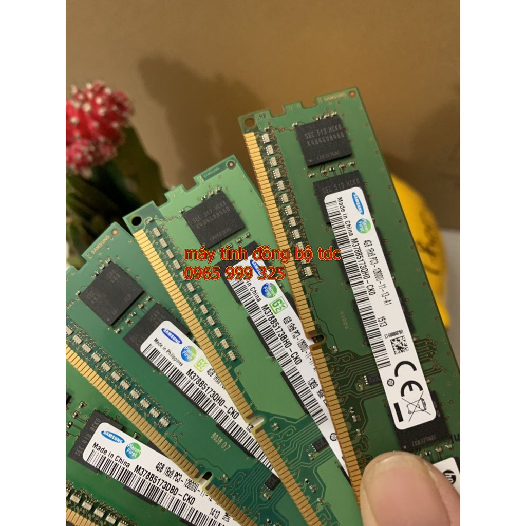 Ram máy tính để bàn DDR3 4GB hàng đẹp tháo máy đồng bộ, chuyên lắp cho máy tính để bàn, đồng bộ dell, hp...main h61, h81
