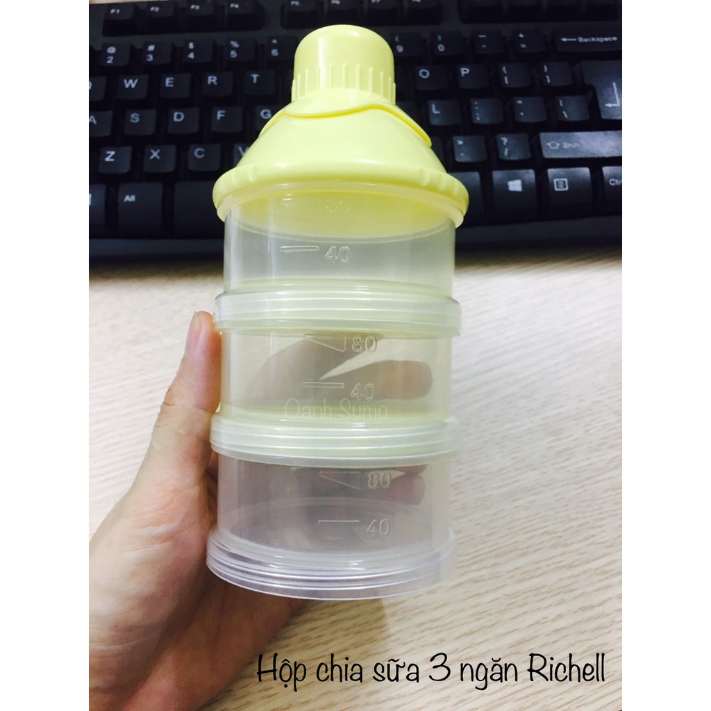 Hộp chia sữa 3 tầng Richell