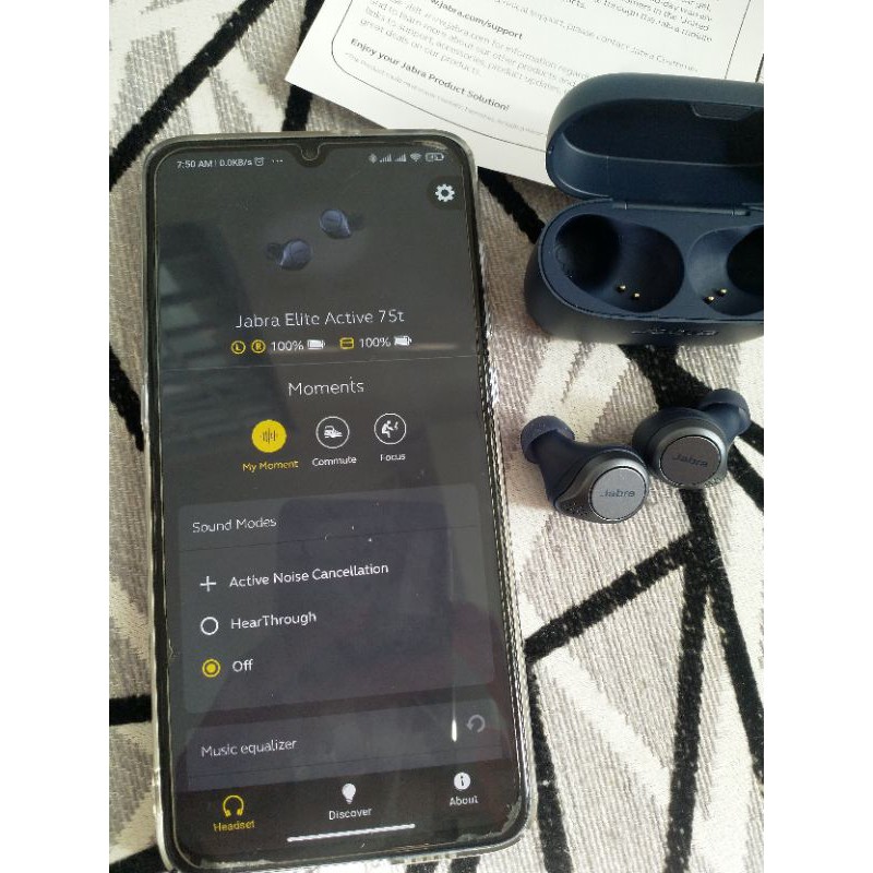 Tai nghe Bluetooth JABRA ELITE ACTIVE 75T không dây true wireless earphone