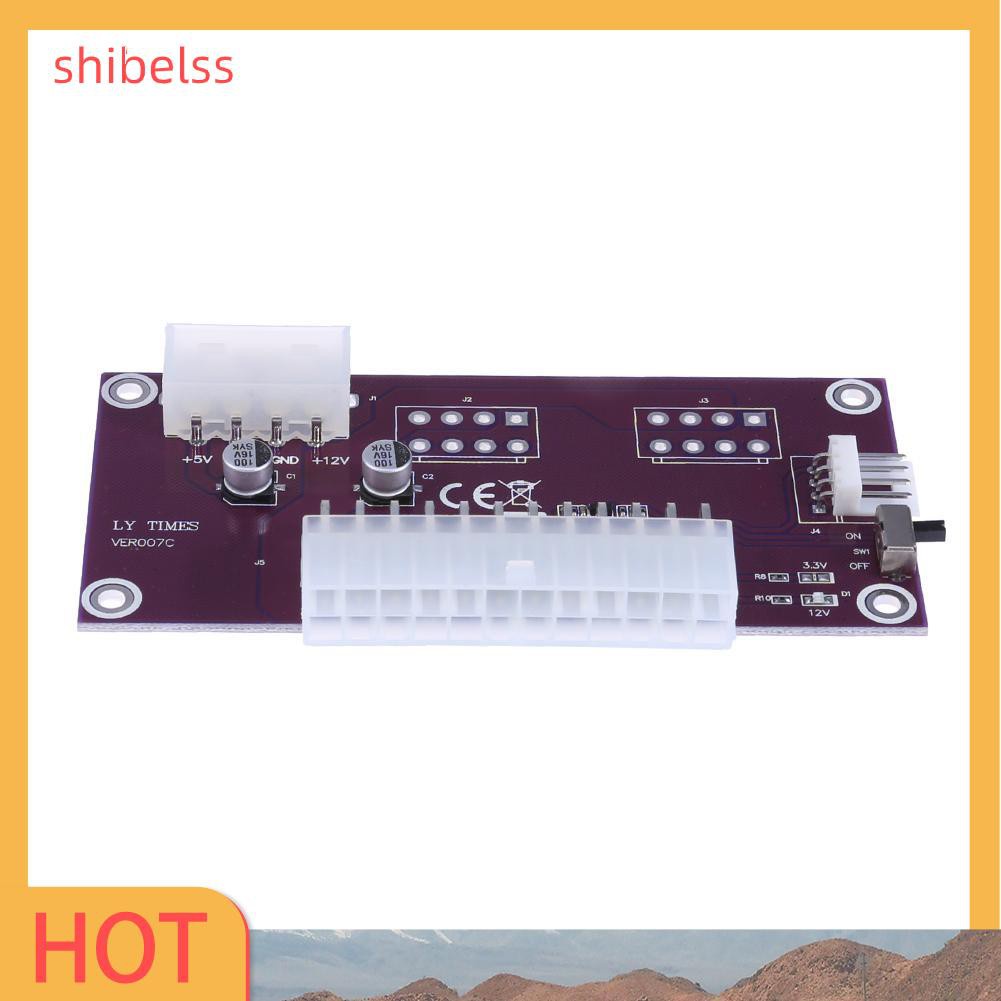 Bảng Mạch Khởi Động Shibelss 24pin Atx + 4pin Cho Pc