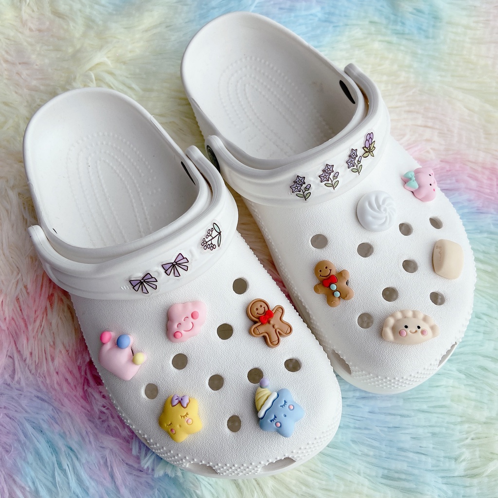 Bộ 10 Phụ Kiện Nút Giày Diy Chuyên Dụng#Phim Hoạt Hình Đại Dương Thực Phẩm