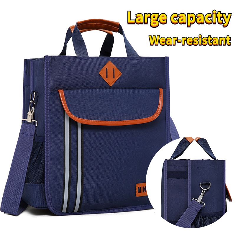 Túi Đeo Vai Đi Học Vải Canvas Cỡ Lớn Thiết Kế Dễ Thương Cho Bé