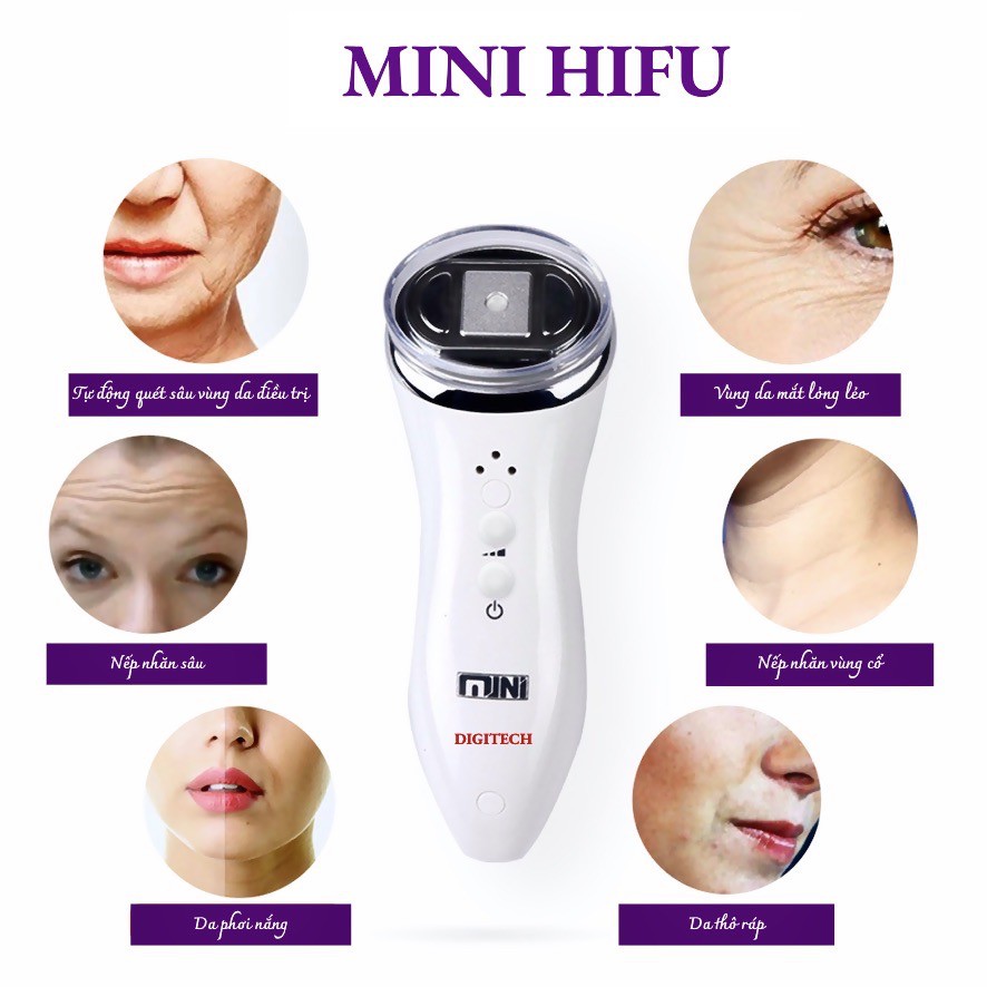 Máy Hifu Mini Nâng Cơ mặt , Căng da, tạo cằm V-line công nghệ Siêu âm lưỡng cực RF