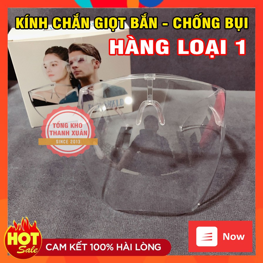 Kính Chống Giọt Bắn FACE SHIELD ❤️RẺ VÔ ĐỊCH❤️ Kính Bảo Hộ, Kính Chống Bụi Đi Đường Hàng Loại Tốt Không Bám Hơi Nước