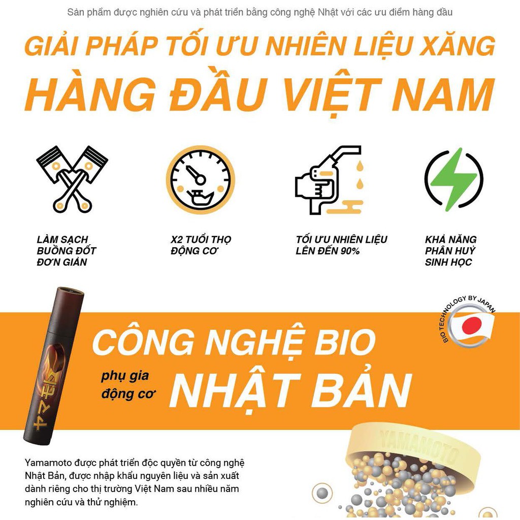 Viên nén tiết kiệm xăng Yamamoto Nhật Bản (1 lọ = 10 viên)