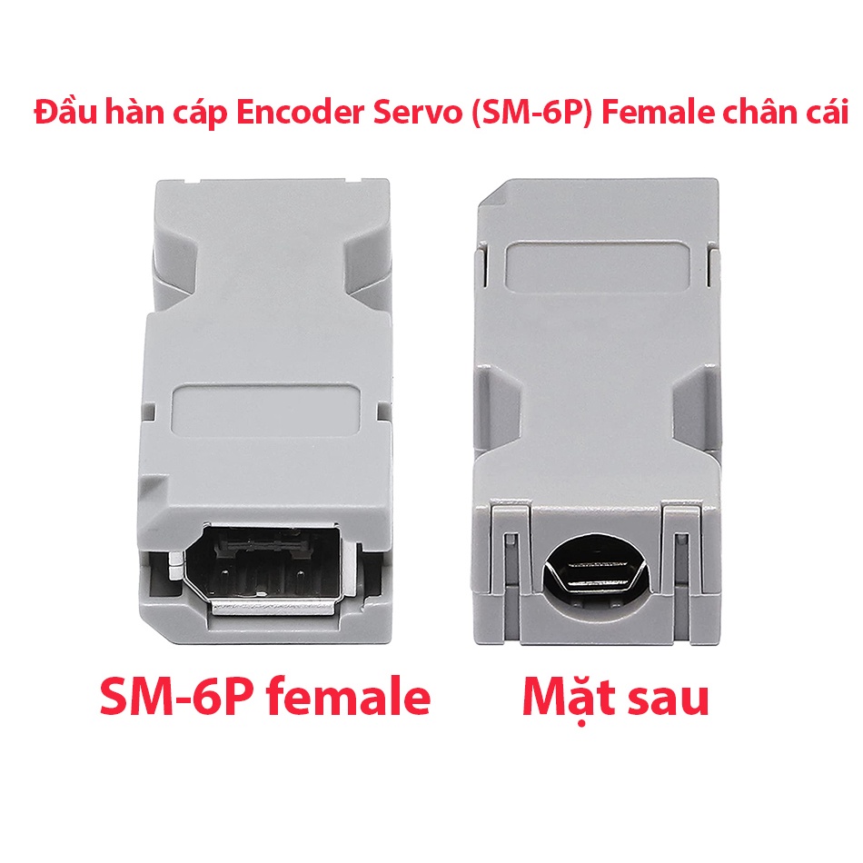 Đầu hàn SCSI SM-6P Firewire 1394B 6Pin Female cho Servo encoder Tạo cáp Firewire 1394 cáp encoder motor đến Driver Servo
