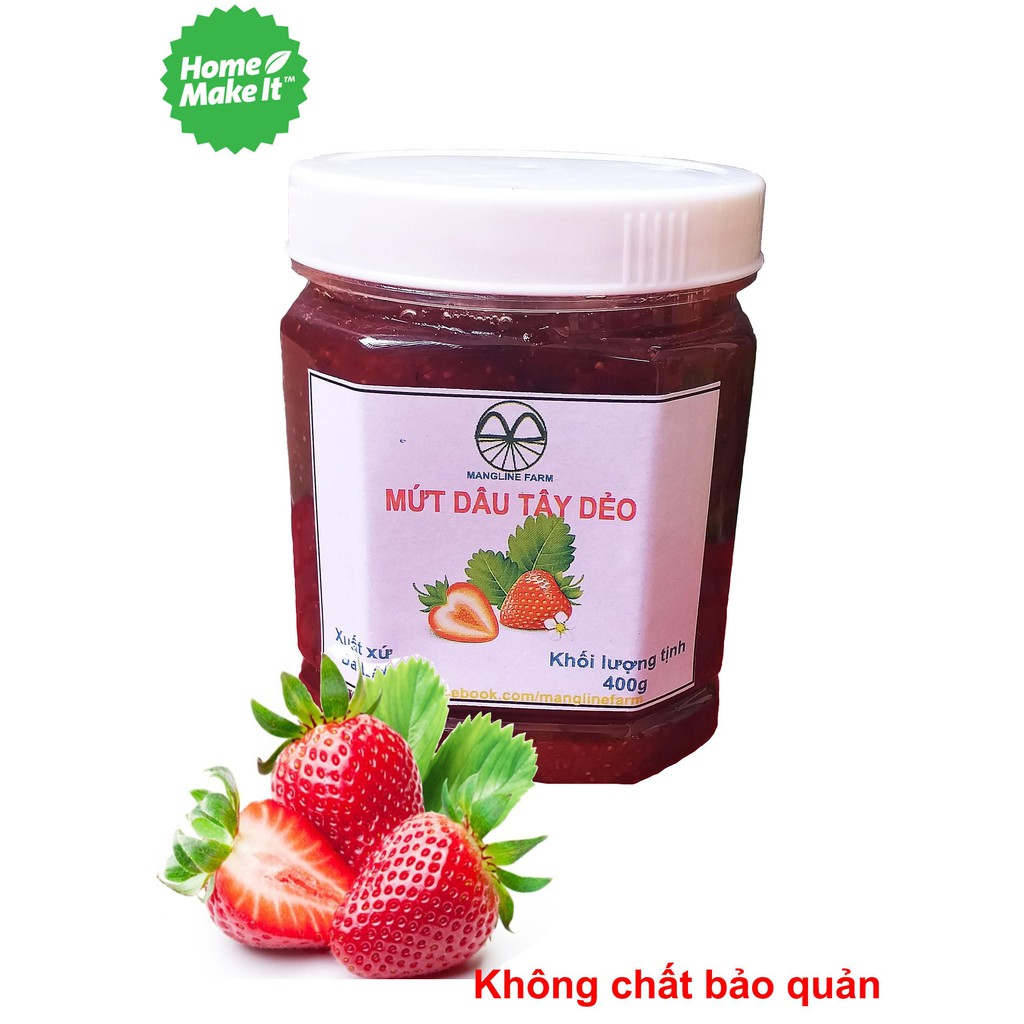 Hủ mứt dâu tây dẻo đà lạt một hủ 400g