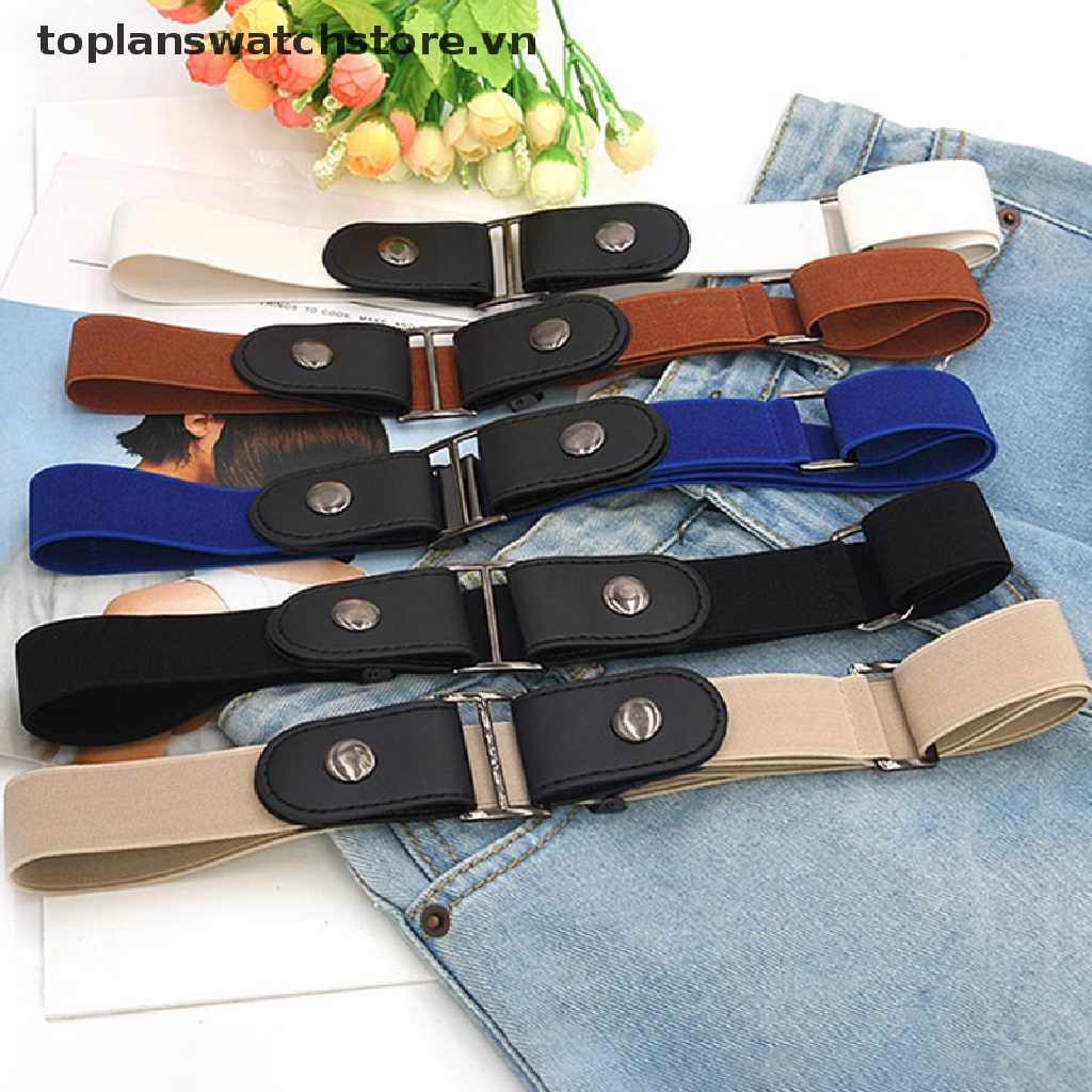 Thắt Lưng Co Giãn Không Khóa Thời Trang