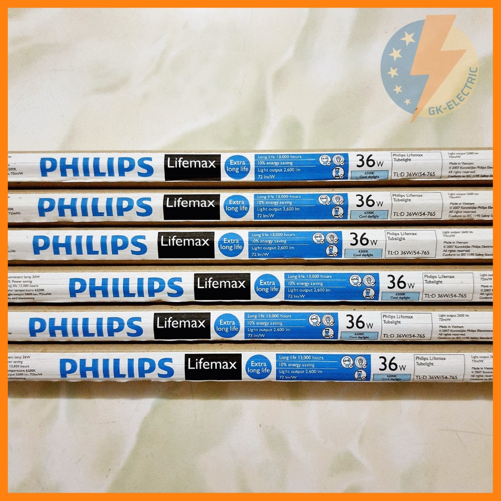 Combo 4 bóng đèn huỳnh quang  ánh sáng trắng 1m2 36W