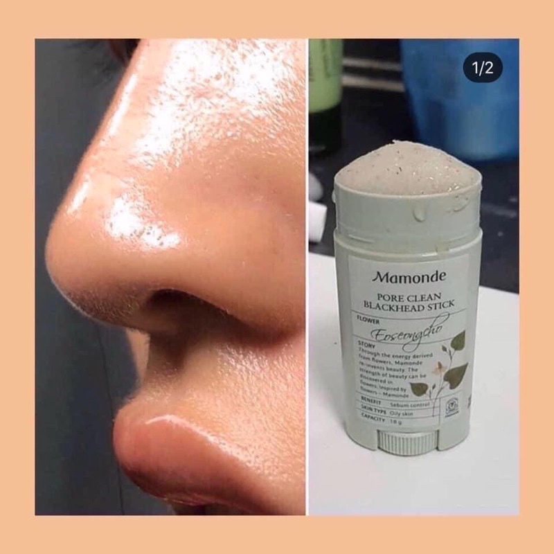 Thanh lăn mụn đầu đen Mamonde Pore Clean Blackhead Stick, THANH LĂN MỤN ĐẦU ĐEN MAMONDE MẪU MỚI NHẤT 2018