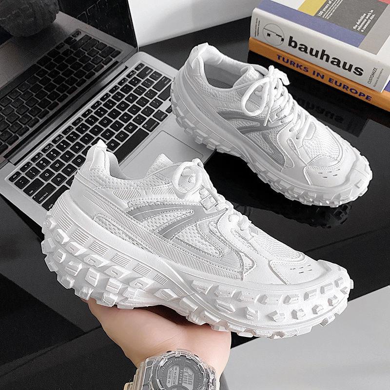 Giày Thể Thao Đế Dày Tăng Chiều Cao Phối Lưới Thoáng Khí Thời Trang Mùa Hè 2022 Mới Cho Nam