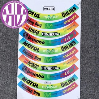 Bộ tem ONEAL dán vành bản to - MS004