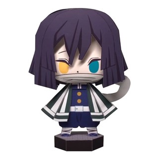 (Đọc kĩ mô tả) 10 - Mô hình giấy tự làm Iguro Obanai [Demon Slayer/ Kimetsu no Yaiba] có kèm hộp trang trí