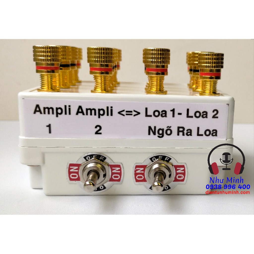 Bộ Chia - Chuyển Loa và Ampli - 2 Ampli ra 2Loa