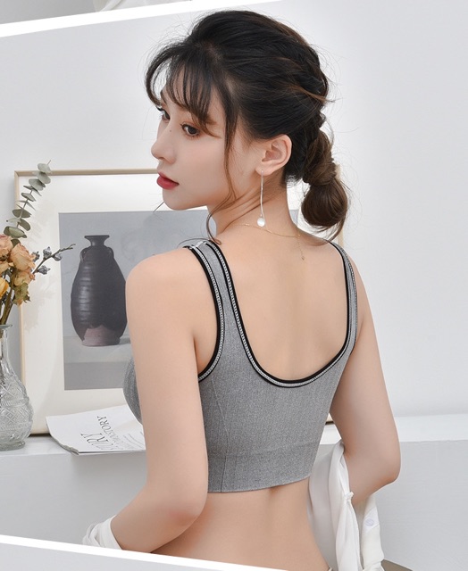 BÁN SỈ ÁO BRA VIỀN 2 MÀU ĐEN VÀ GHI CHO NỮ | BigBuy360 - bigbuy360.vn