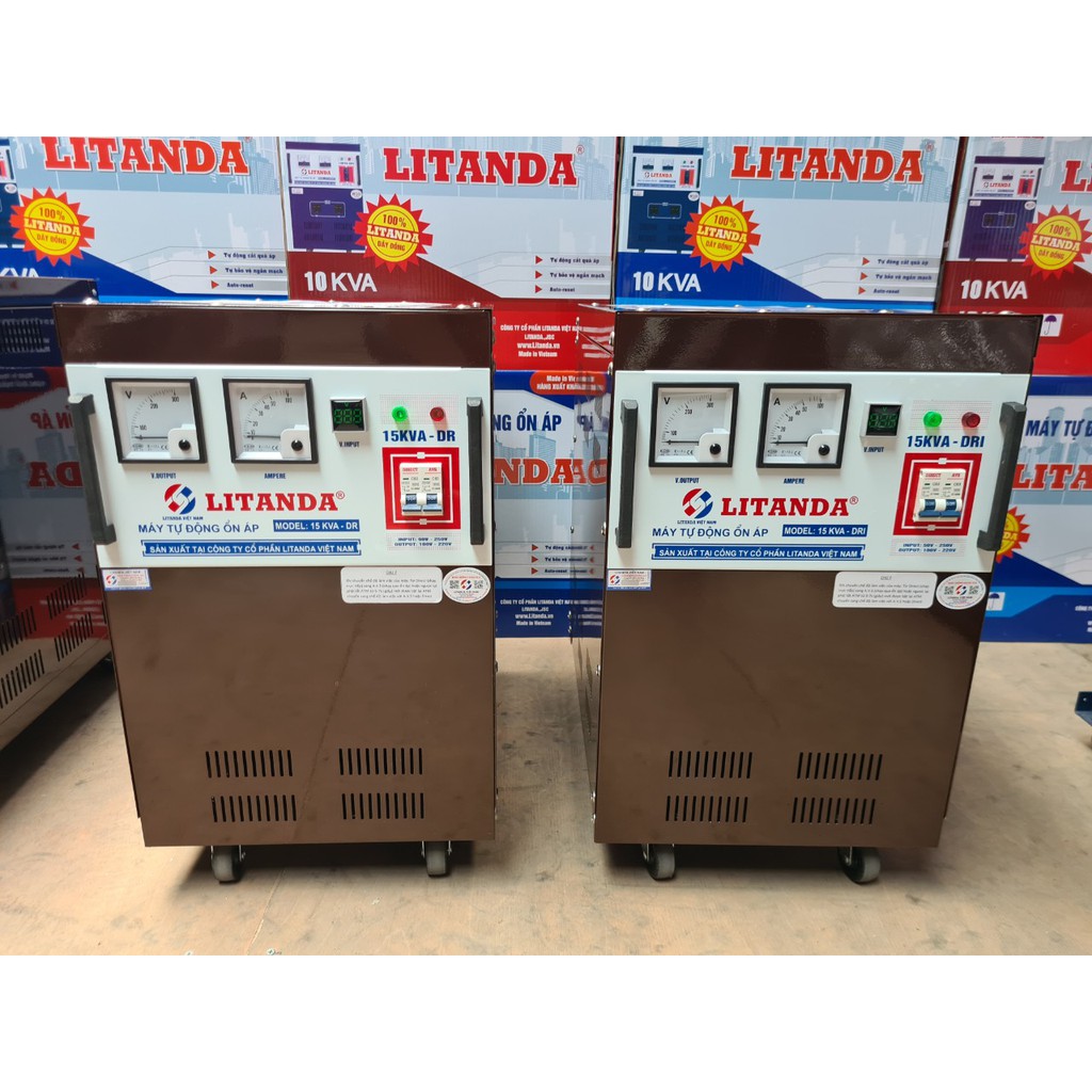 Ổn Áp Litanda 15KVA 1 Pha Dải 50V Đời Mới Nhất 2021