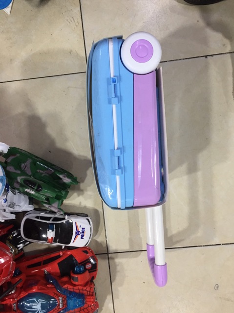 [Có sẵn] Bộ đồ chơi dụng cụ bán kem kẹo cho bé dạng valy kéo loại to