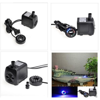 [10W] Máy Bơm Nước Chìm,Hồ Cá Hòn Non,Bộ Thác Nước có 12 đèn led đổi màu