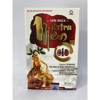 (CHÍNH HÃNG) SÂM MACA EXTRA MEN HỘP 30 VIÊN