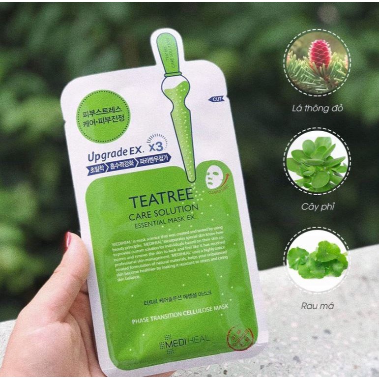 Mặt Nạ MEDIHEAL các loại Essential Teatree / Vita / Placenta / Collagen / Aquaring (Hộp 10 miếng/ 01 miếng lẻ) - licyhou