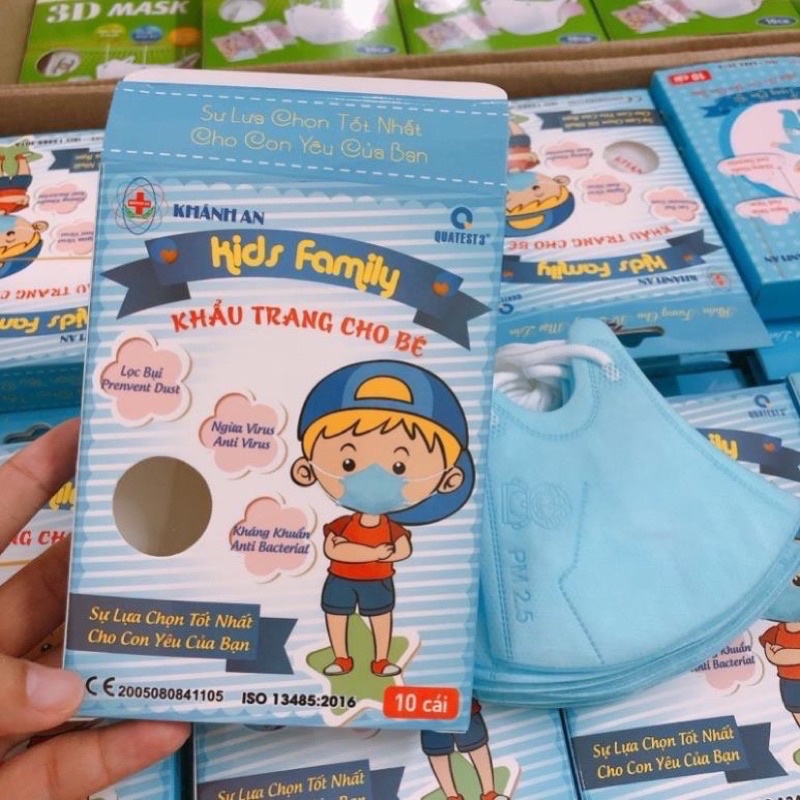 Khẩu trang 5D cho bé 0-3 tuổi