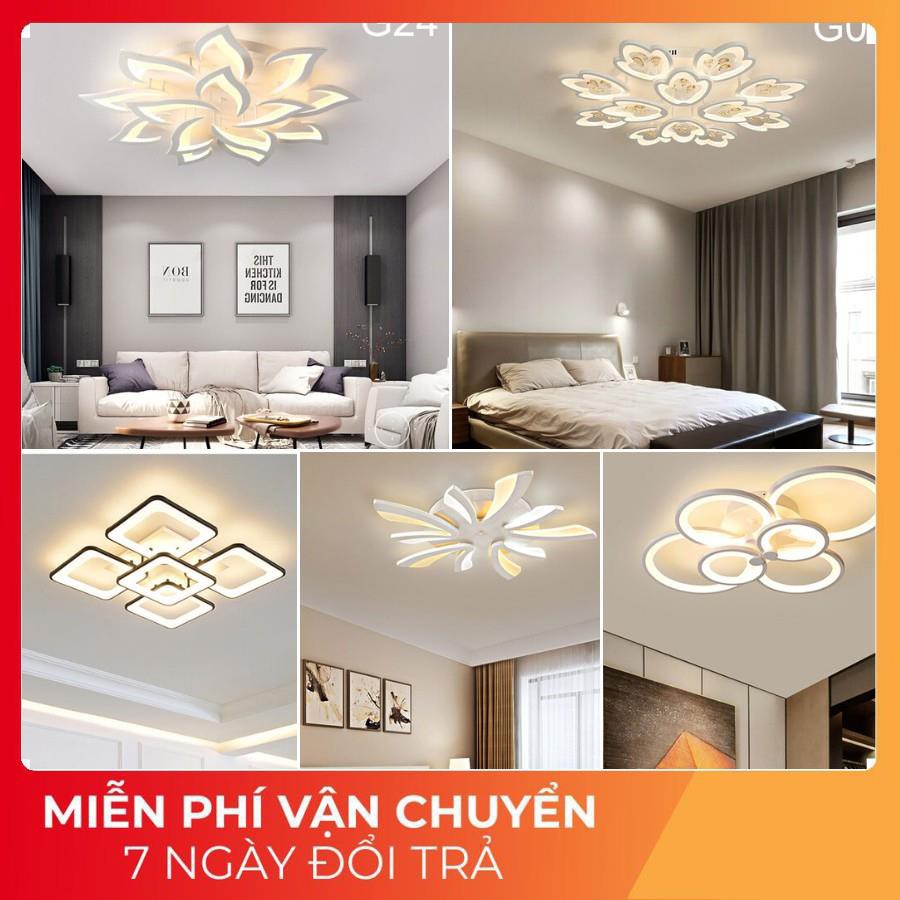 ĐÈN led ốp trần hiện đại-Đèn trần trang trí phòng khách,phòng ngủ, phòng bếp, có 3 chế độ sáng, bảo hành 1 năm