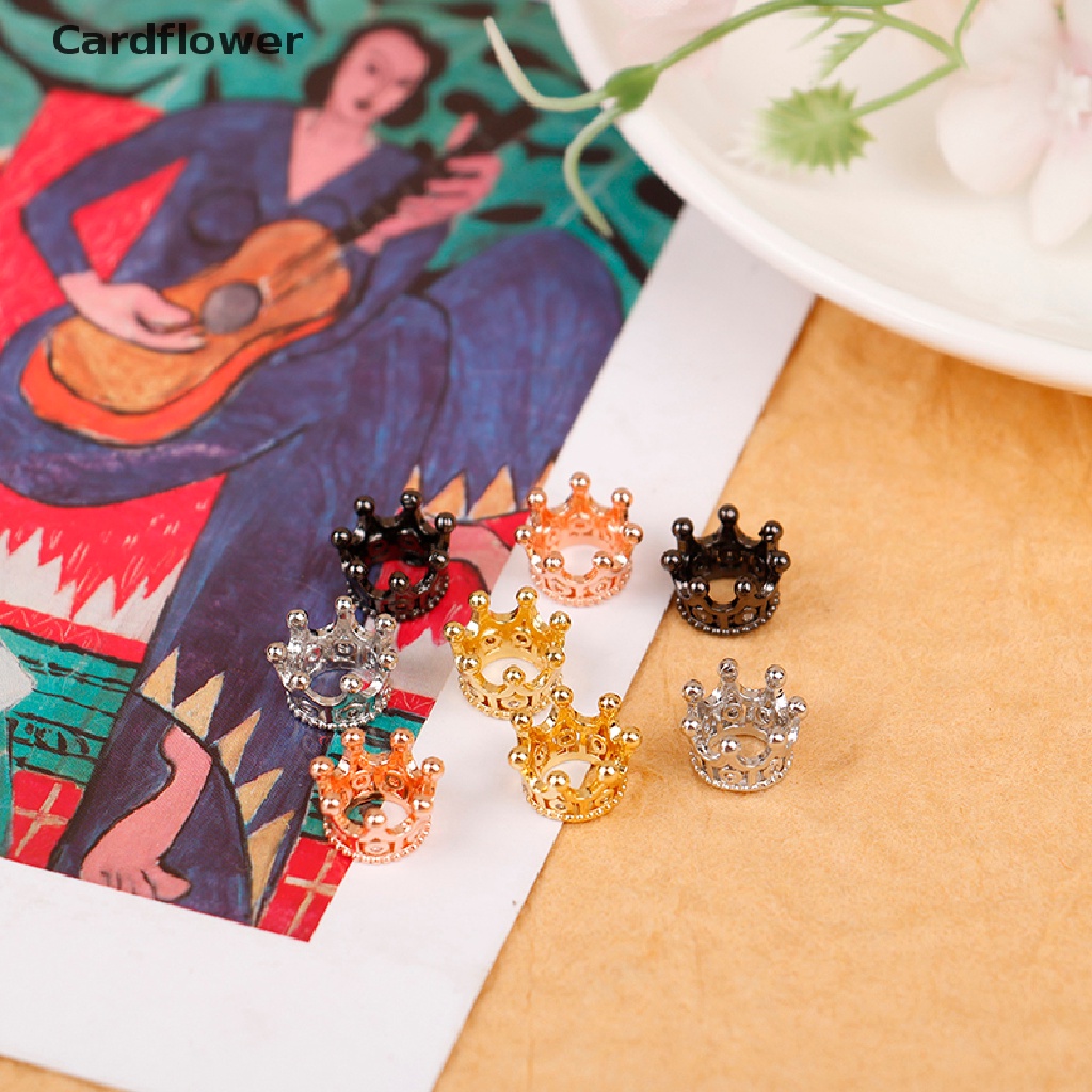 Set 2 vương miện kim loại mini xinh xắn tỉ lệ 1:12 mới cho nhà búp bê