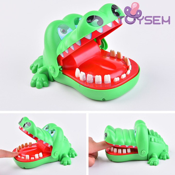 Đồ chơi cá sấu cắn tay Toysem cho trẻ em từ 3 tuổi trở lên rèn luyện tính nhanh nhẹn cho bé - Quà tặng sinh nhật cho bé