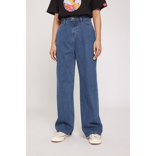 Quần Jean BOO Nữ Dáng Wide Leg Ống Rộng Suông Cạp Cao Basic Cơ Bản Nhiều Màu Siêu Tôn Dáng