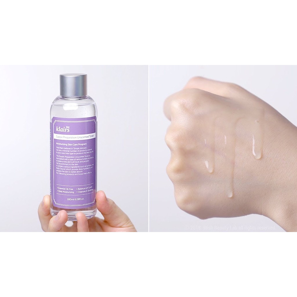 [CH- Chĩnh Hãng] Toner Không Mùi Klairs Supple Preparation 180ml | BigBuy360 - bigbuy360.vn