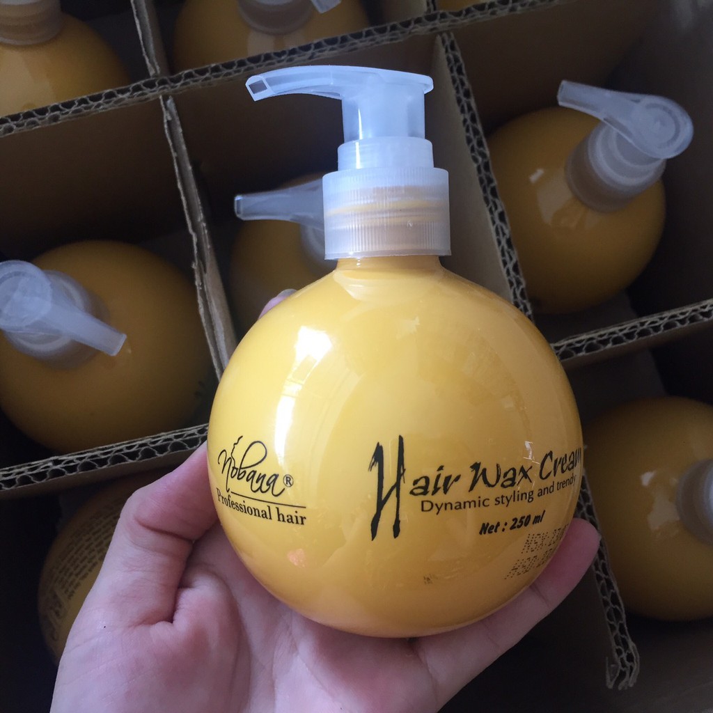 Kem wax tạo lọn tóc uốn Hair Wax Cream Nobana 250ml