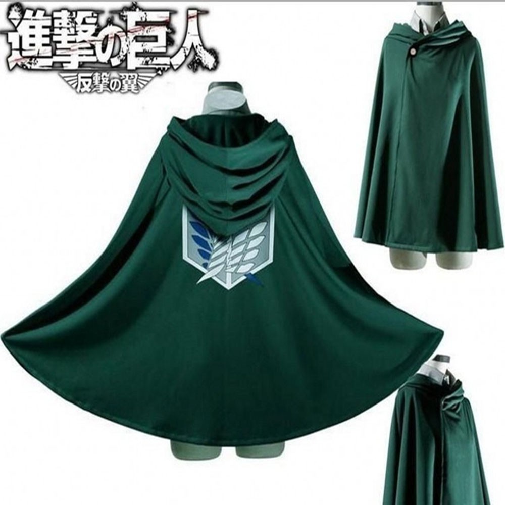 Áo Khoác Hoodie Hóa Trang Nhân Vật Trong Attack On Titan Phong Cách Nhật Bản Nhiều Màu Cho Nữ