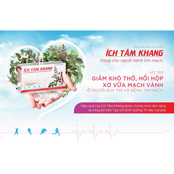 ✅ [CỰC SỐC] Ích Tâm Khang 180 viên tặng ngay hộp 30 viên - Tốt cho tim mạch, ngừa các bệnh mạch vành