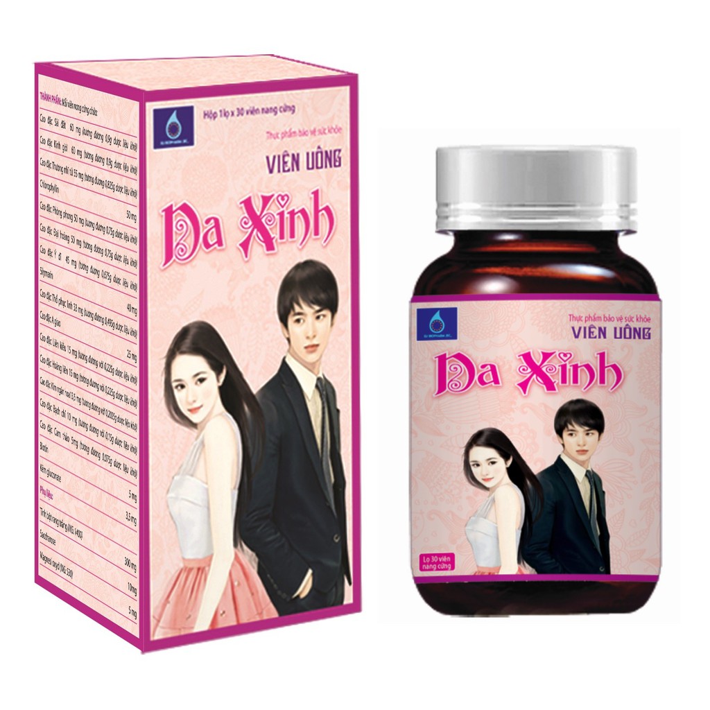 VIÊN UỐNG DA XINH - THANH NHIỆT, GIẢM MỤN, ĐẸP DA