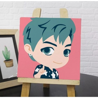 Tranh tô màu số hóa chibi BTS Dynamite