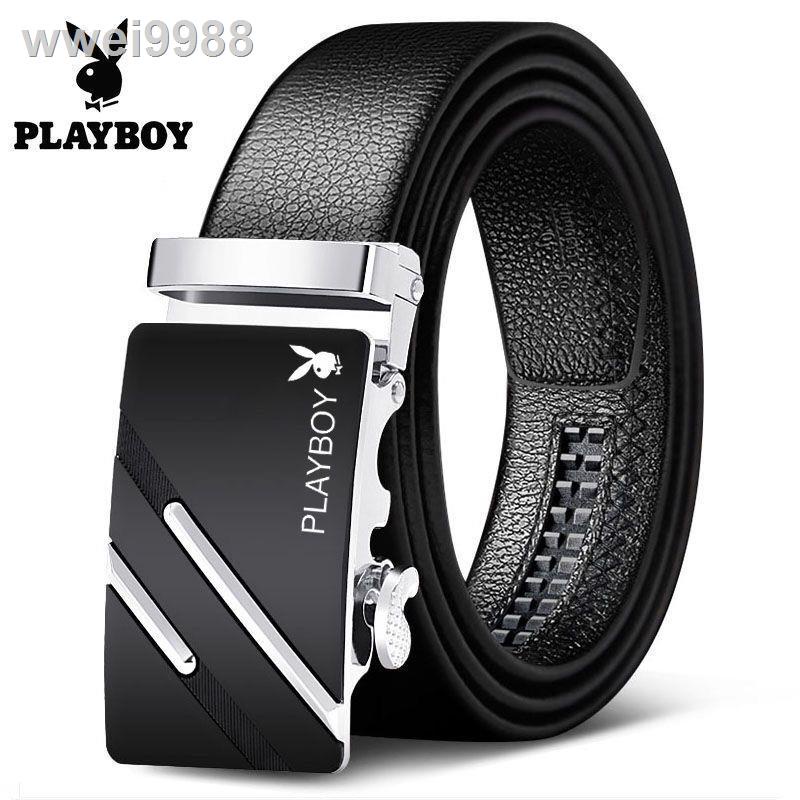 ✠▲☏Thắt lưng Playboy khóa tự động chất liệu da thật thời trang công sở cho nam