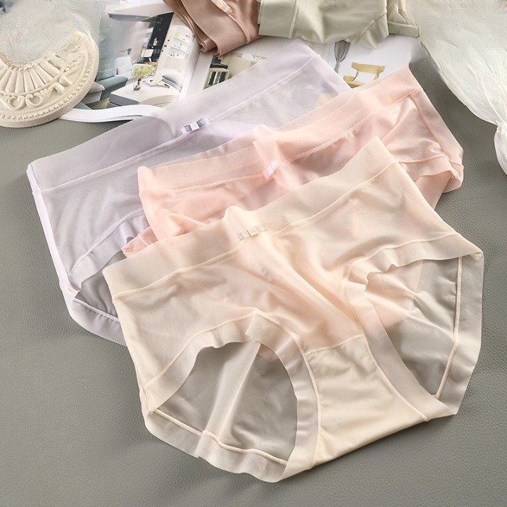 Quần Lót Nữ Đính Nơ, Quần Lót Su Chất Thun Lạnh Co Giãn 4 Chiều ZANA BRA L896