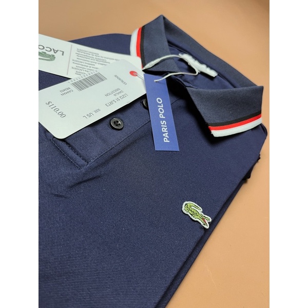 Áo Thun POLO Nam Hãng LC Chất Liệu CVC Cotton Hoạ Tiết Bo Cổ Sọc Giữ Form Thấm Hút Tốt Chống Nhăn Full Phụ Kiện Hãng,04