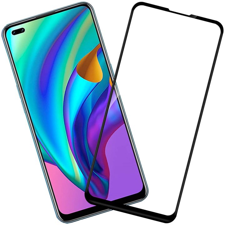 Cường lực 9D full màn OPPO A93 4G/ OPPO A53 cao cấp toàn màn hình không chấm li ti kèm khăn lau 1- 2