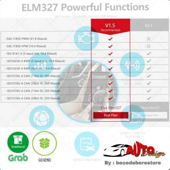 Mới Bộ Chẩn Đoán Lỗi Ô Tô Elm327 V1.5 / Obd2 / Super Mini Bluetooth / Chính Hãng