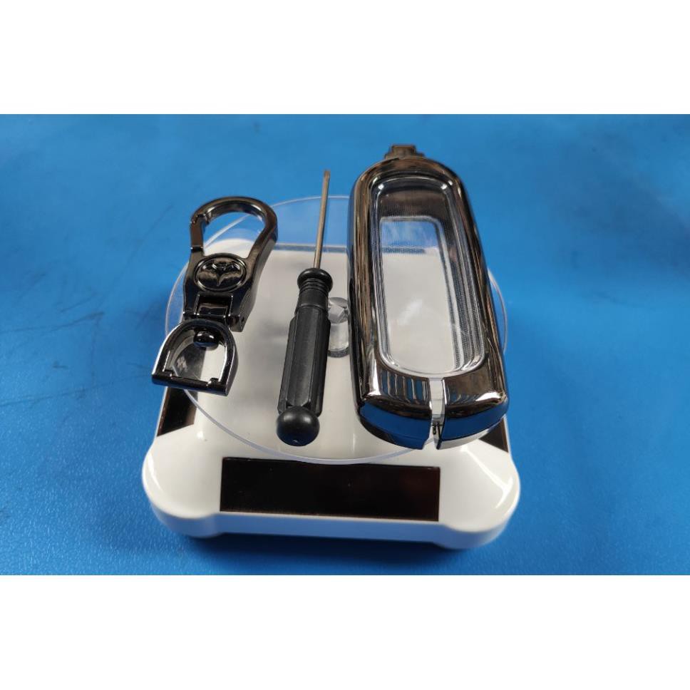 Ốp chìa khóa inox MAZDA 3 - MAZDA 6 - MAZDA CX5 - CX8 mẫu 02