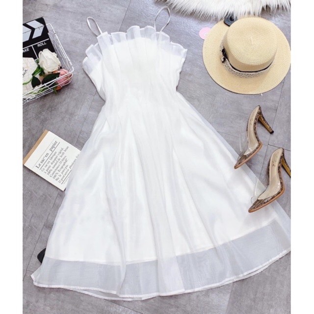 Đầm xòe xếp li eo thiết kế hai dây quyến rũ đi tiệc,dạo phố,hẹn hò | BigBuy360 - bigbuy360.vn