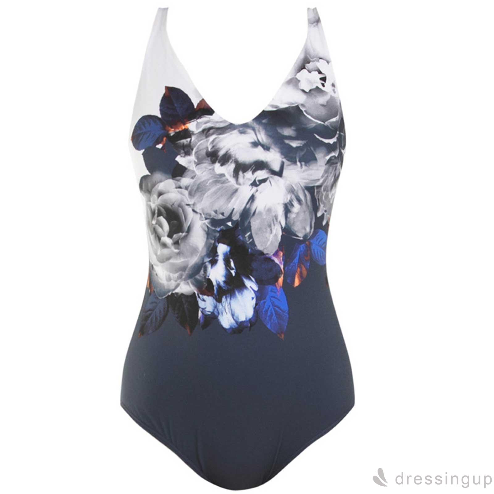 Đồ Bơi Một Mảnh Cổ V Họa Tiết Hoa Cho Nữ | BigBuy360 - bigbuy360.vn