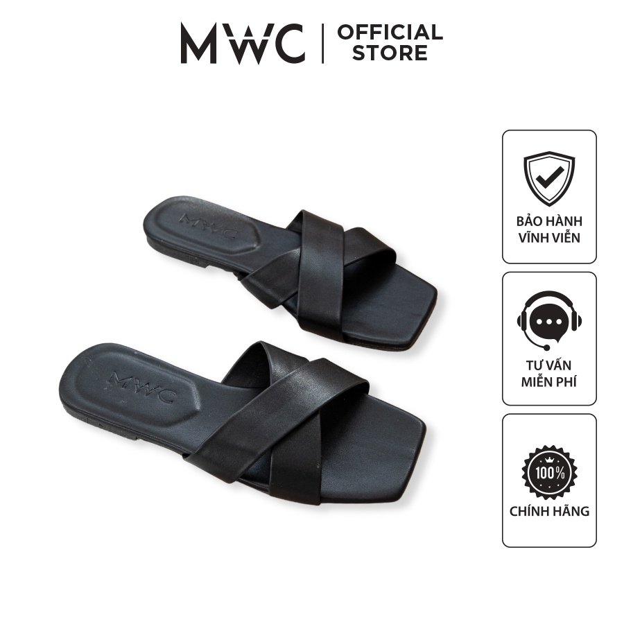 Dép MWC 3495 - Dép Nữ Đế Bệt Quai Chéo Siêu Hot