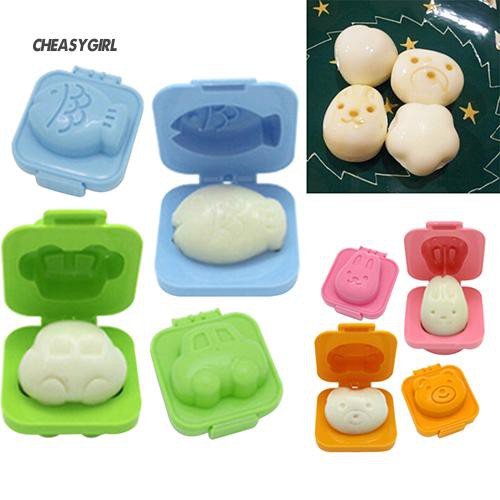 Set 2 Khuôn Luộc Trứng Tạo Hình Hoạt Hình Dễ Thương