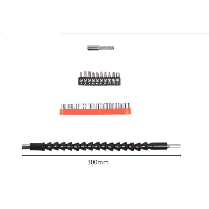 Bộ dụng cụ đa năng cho máy khoan pin - đầu vặn ốc vít máy khoan kèm dây nối dài