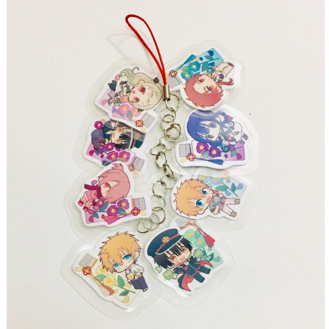 Bộ móc khoá jibaku shounen hanako-kun 8 miếng như hình